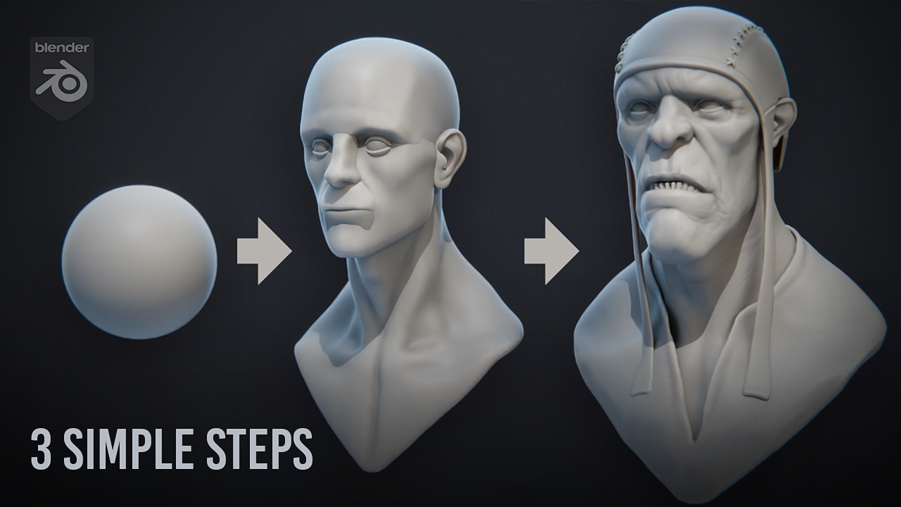 3 Steps to Sculpt Stylized Characters in Blender