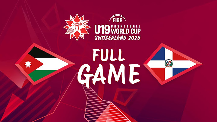 LIVE - Jordan v Dominican Republic | FIBA U19 Basketball World Cup 2025 | Class 15-16 game