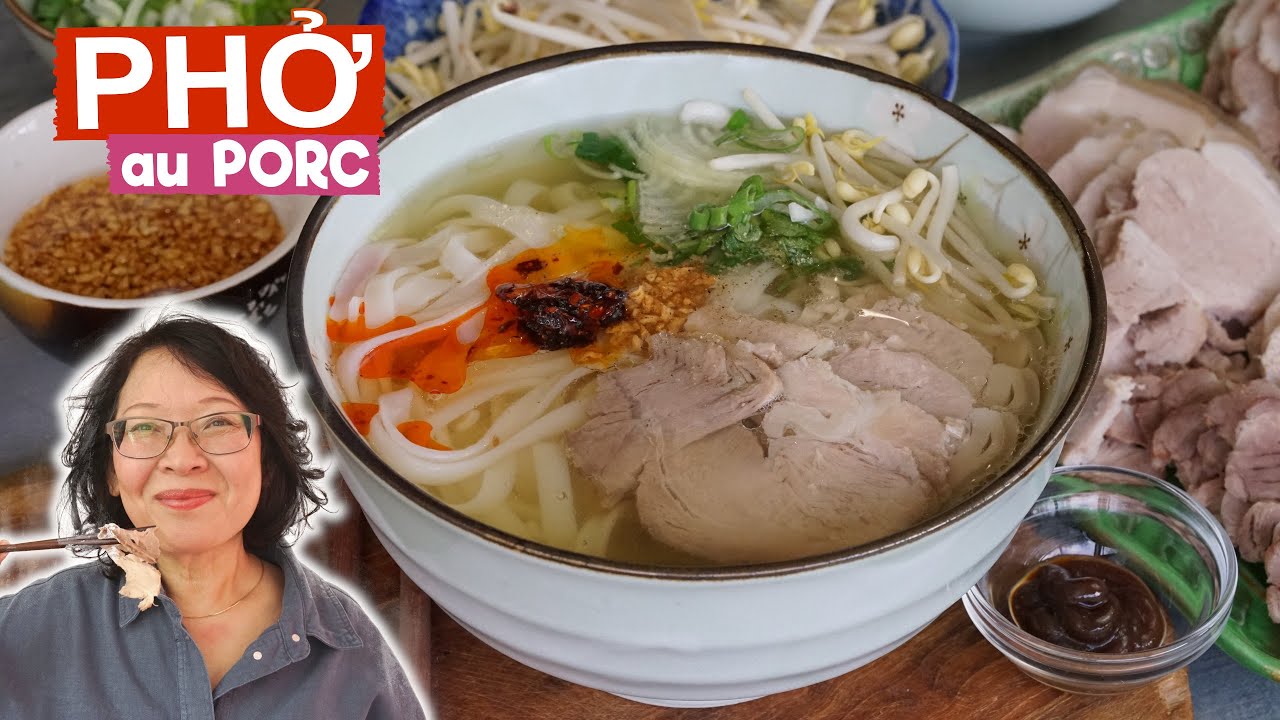 PHO au PORC🍜 Le bouillon est délicieux, cette soupe pho est simple à faire avec peu d'ingrédients