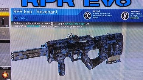 Call of Duty Infinite Warfare Best set up RPR Evo Revenant Rare
