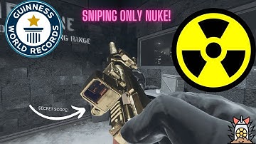 FASTEST MW2 Shipment Sniping ONLY Nuke! Under 2 Minutes (BEST SAB-50 SCOPE FOR MULTIPLAYER)