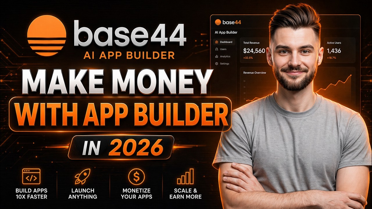 How to Make Money With Base44 AI App Builder in 2026 (Full Guide) - YouTube