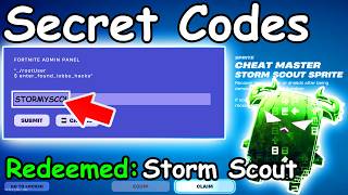 UNLOCKING ALL CHEAT MASTER SPRITE CODES in FORTNITE SEASON 4 SPRITE CODES! (New Secret Codes)