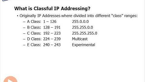 42 What is Classful IP Addressing