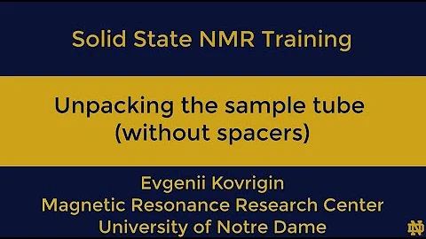 Unpacking the tube (without spacers) and cleaning