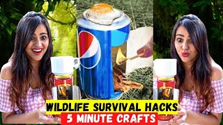 Trying Dumb WILDLIFE HACKS by 5 MINUTE CRAFTS