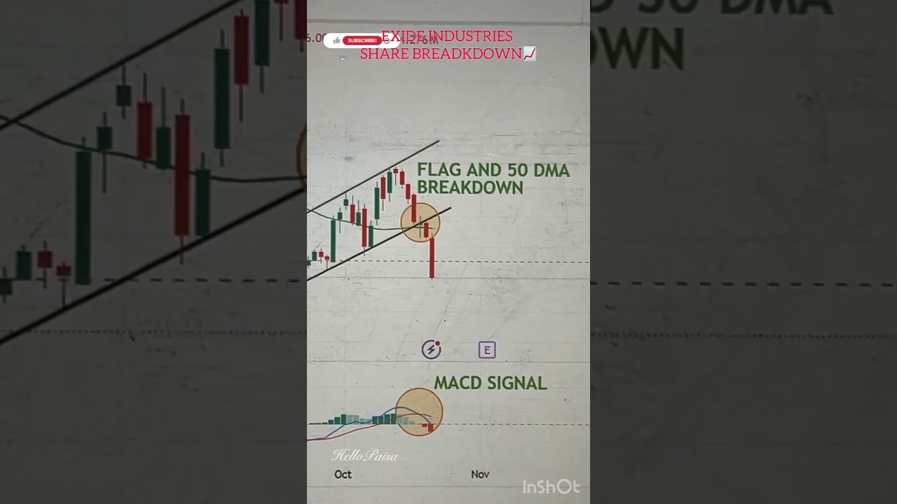 Breakdown in Exide Industries Share📈