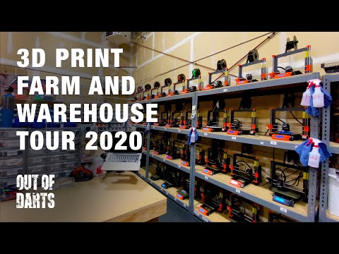 3D Print Farm and Warehouse Tour 2020