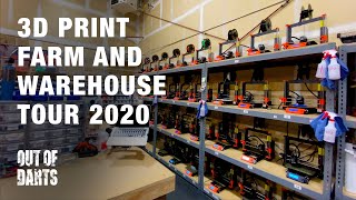 3D Print Farm and Warehouse Tour 2020