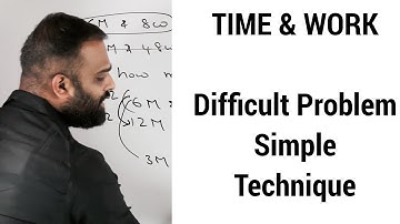 Time & Work Difficult Problem… Easy technique | Aptitude | CREATE U APP | Crisna Chaitanya Reddy