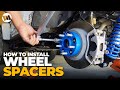 Jeep Wrangler Wheel Spacer INSTALL - How to Run Big Tires on Factory Wheels with No Rub SPIDERTRAX