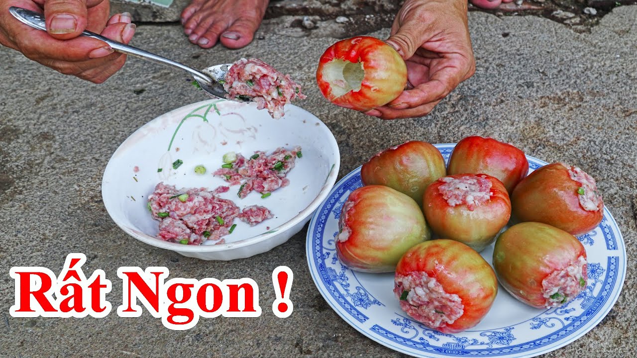 Đến 1 Người Khó Tính Nhất Cũng Phải Khen Khi Ăn Món Này / Cách Làm Món Trái Mận Nhồi Thịt . Trái Roi