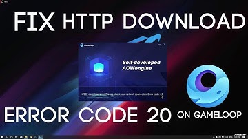 100% Fix  HTTP Download Error Code 20 on Gameloop Emulator