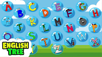 Abc Song (Don't Forget Z!) | Alphabet Bubbles Song | English Tree TV