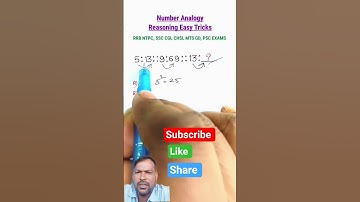 Number Analogy Reasoning short tricks| RRB ntpc maths reasoning short tricks #deepaksir #sahilsir