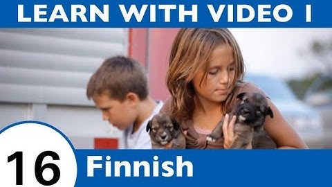 Learn Finnish with Video - All the Joy of Learning Finnish Begins Right Here!