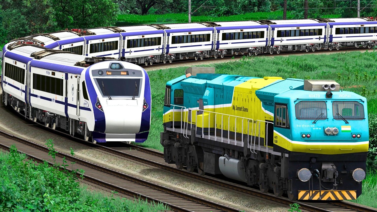 WDP4D SHUNT VANDE BHARAT EXPRESS TRAIN | BUMPY RAILROAD | Train Simulator | Railwork | NTG GAMING