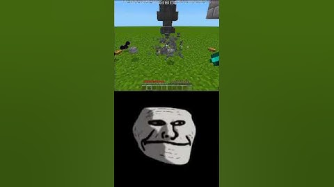 minecraft logic with (troll face meme) #shorts #viral #minecraft