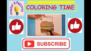 pusheen coloring pages