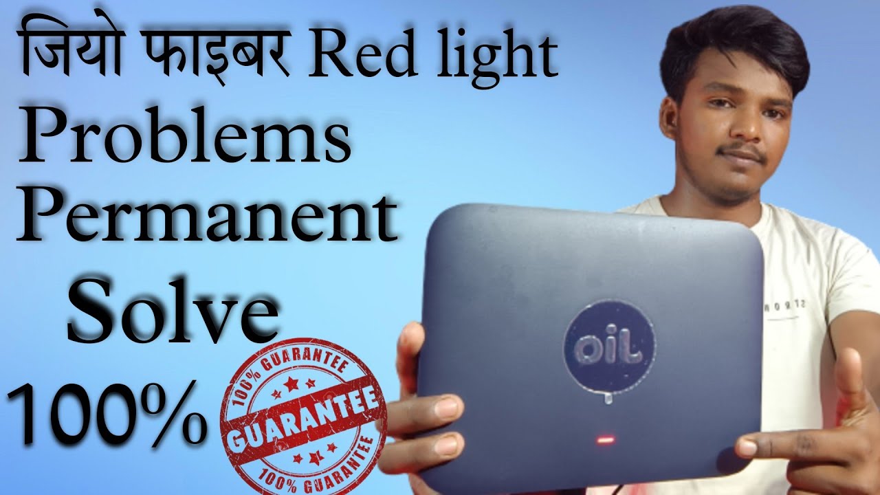Jio Fiber Red Light Problems Solve Permanent ..100 Follow In 3 Tips
