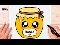 How to Draw a Cute Kawaii Honey Jar ????✨ | Easy Cute Digital Illustration