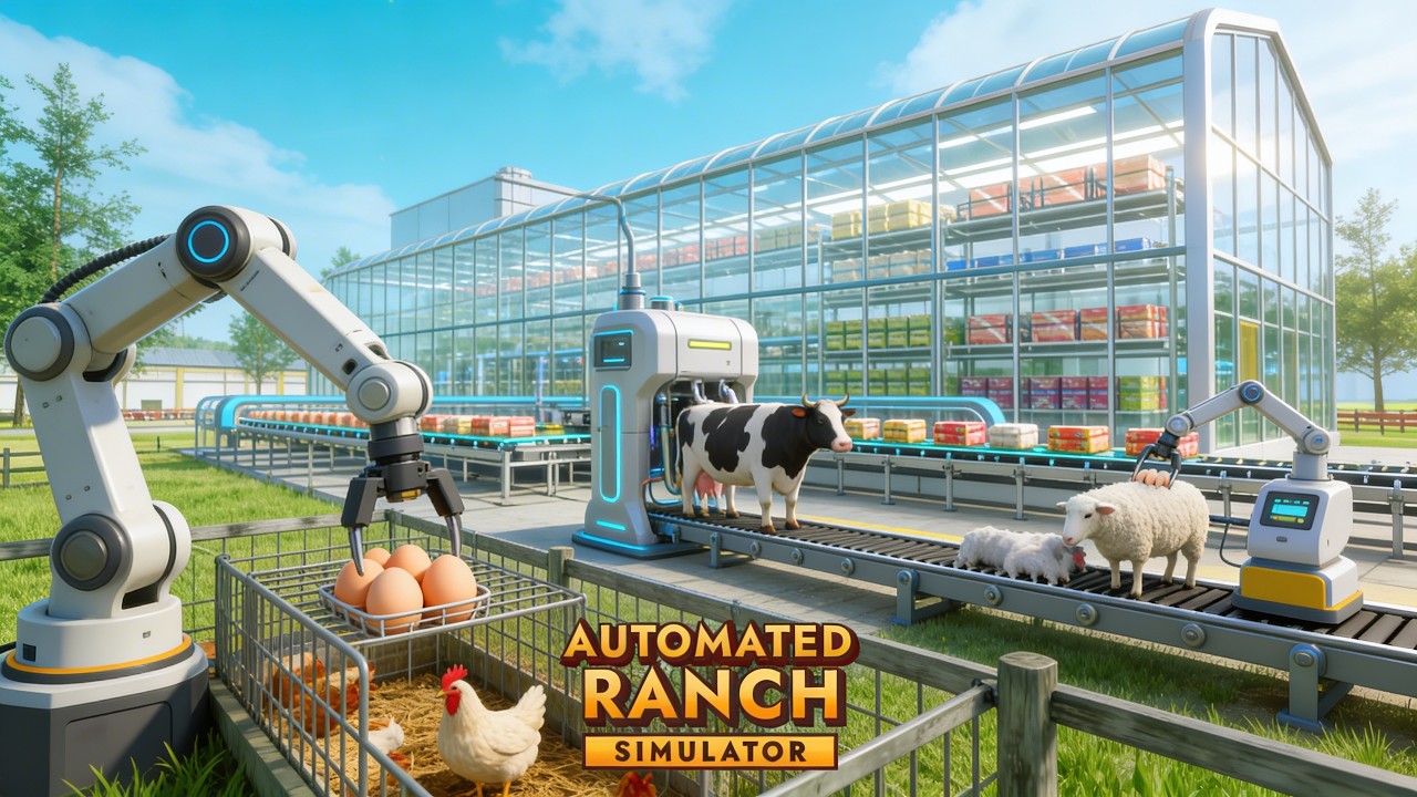 Automated Ranch Simulator exclusive look at full Game - YouTube