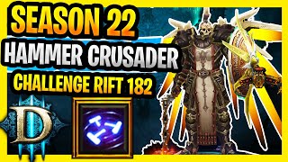 Season 22 Diablo 3 Challenge Rift 182 Blessed Hammer Crusader Challenge  Rift Diablo 3 Guide - YouTube