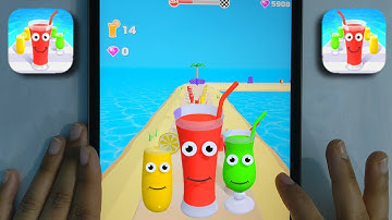 Juice Run #8 All Levels Gameplay IOS Handcam