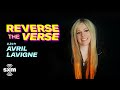 Avril Lavigne Tries to Guess Her Songs Played Backwards | Reverse The Verse