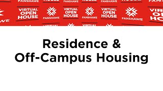 Residence & Off Campus Housing