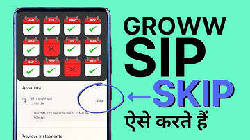 Groww Me SIP Skip Kaise Kare? Miss Mutual Fund SIP Investment Date in Groww