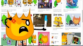 BFDI Cringe but Images - Firey Reacts: Google Images