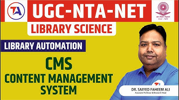 UGC NET Library Science Vacancy | Library Automation | Content Management System (CMS)| UGC NET 2023