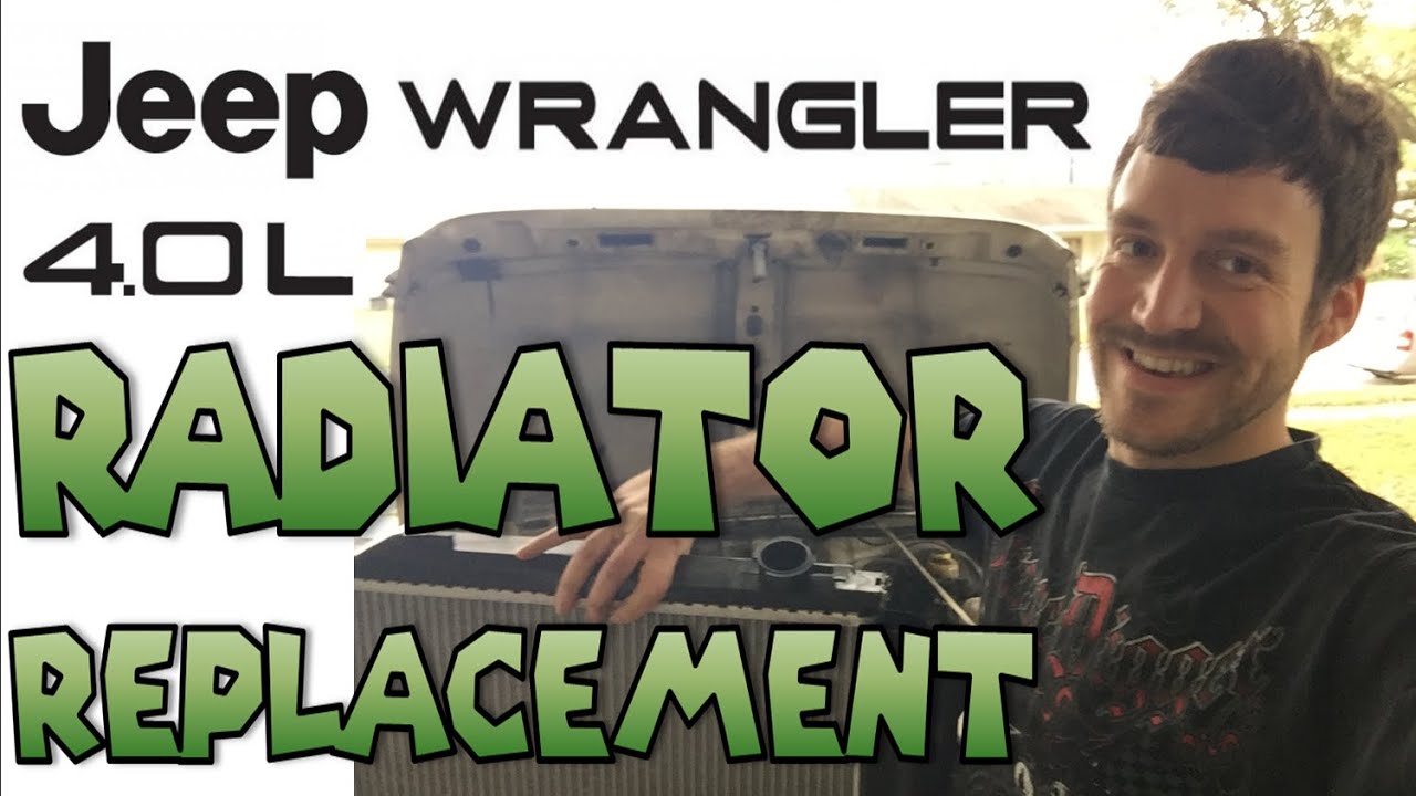 Jeep Wrangler  Radiator Replacement 1991-2006 How to Replace/Change DIY  - YouTube