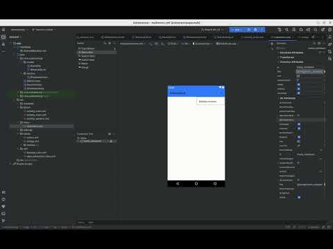 Create a menu item in an Android app