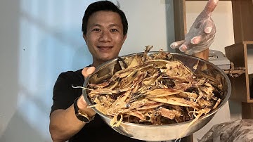 Mực khô nguyên con Phú Quý sạch cát, không mặn không đắng