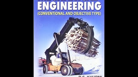 R.S. KHURMI MECHANICAL ENGINEERING OBJECTIVE QUESTIONS