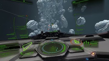 Elite Dangerous HTC Vive and HOTAS test in California Nebula CG