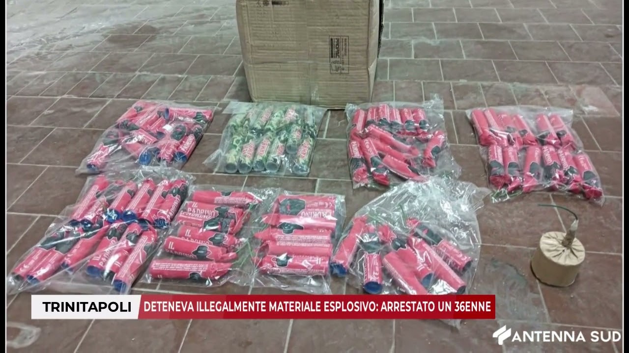 12 AGOSTO 2025 - TRINITAPOLI: DETENEVA ILLEGALMENTE MATERIALE ESPLOSIVO, ARRESTATO UN 36ENNE