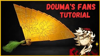 We tried to make Douma's Fan  | Demon Slayer Cosplay | Cosplay Tutorial