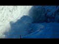 Snow clearance  going on at zojila to open ladakh road which was closed due to heavy snowfall