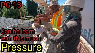 The Worst Way to Teach  A Apprentice /Bricklayer James Update