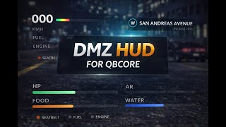 [PAID] DMZ HUD| HUD Script | [QBCore / ESX / QBOX]