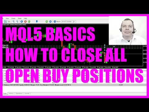 LEARN MQL5 TUTORIAL BASICS - 30 HOW TO CLOSE ALL BUY POSITIONS