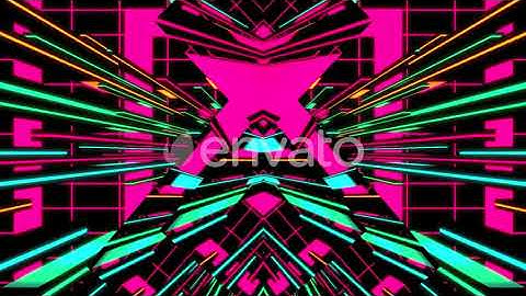 Futuristic Neon Light VJ Backgrounds | Motion Graphics - Videohive template
