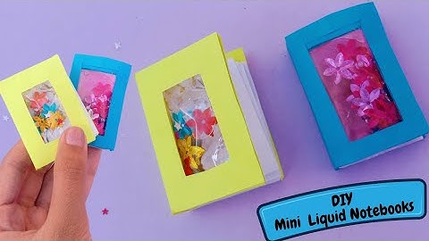 DIY Mini Liquid Notebooks | Cute mini Notebooks With MatchBox@Crafter546