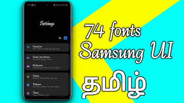 How to font change in Samsung mobile and another mobile in tamil
