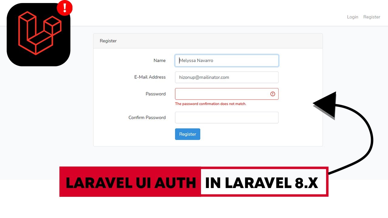 laravel login  Update New  Đăng nhập \u0026 Đăng ký trong Laravel 8.x: Laravel / ui - Bootstrap