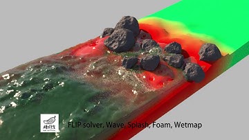 Low Res Flip solver Fluid Sim