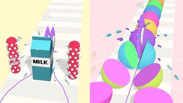 Twin slicer-ASMR slice duo ! slicing gameplay ! very satisfying and relaxing ASMR games